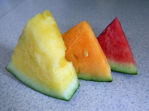 Barevné trio melounů